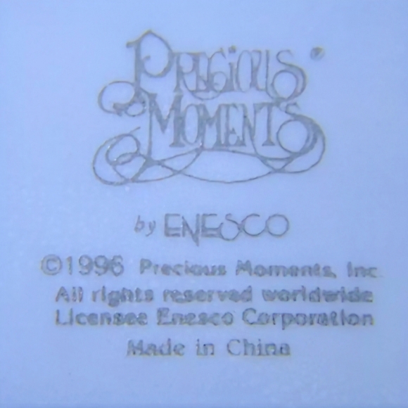Vintage 1996, Precious Moments/Enesco, Blue Butterfly, Trinket Box - Picture 10 of 13
